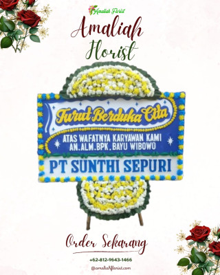 Papan Bunga Duka di Curug Manis